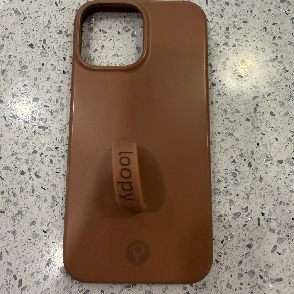 Loopy Case Tan Phone Case with Loop